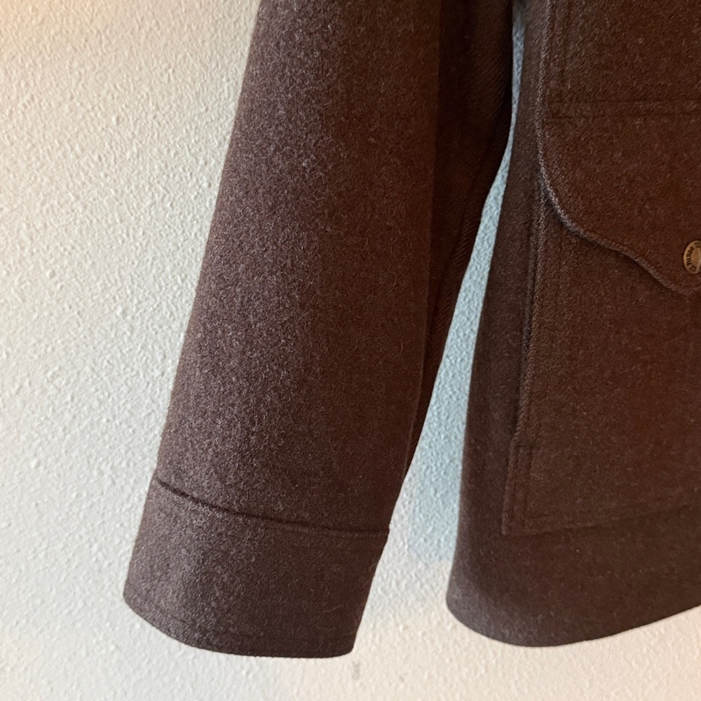 Rare Vintage USA C.C. Filson Virgin Wool Mackinaw Cruiser brown Women’n Jacket m - Picture 4 of 11